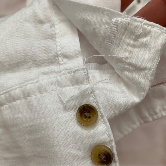 H&M White Button Up With Elbow Patches - Picture 6 of 9
